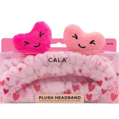 Plush Bow Spa Headband - Hearts