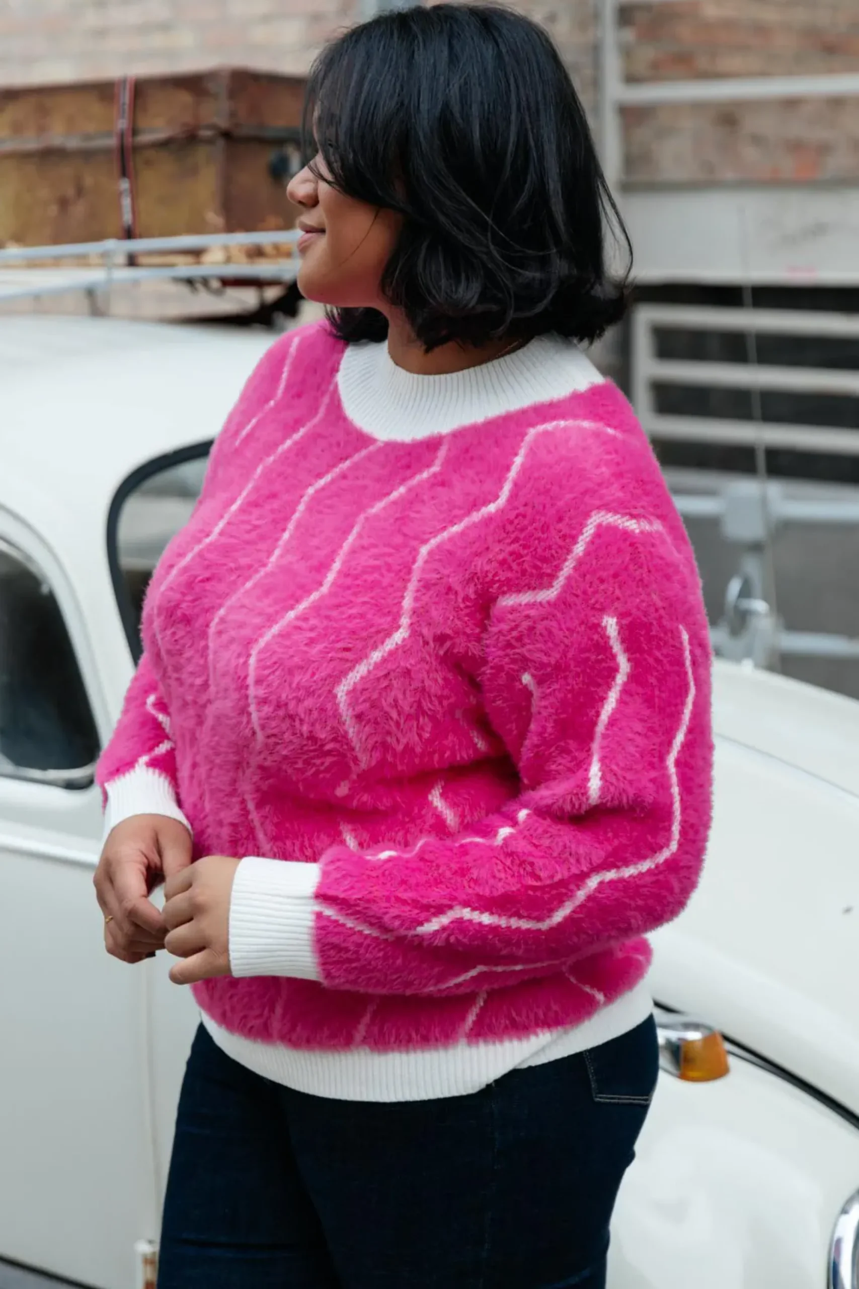 Pop Culture Zig Zag Sweater