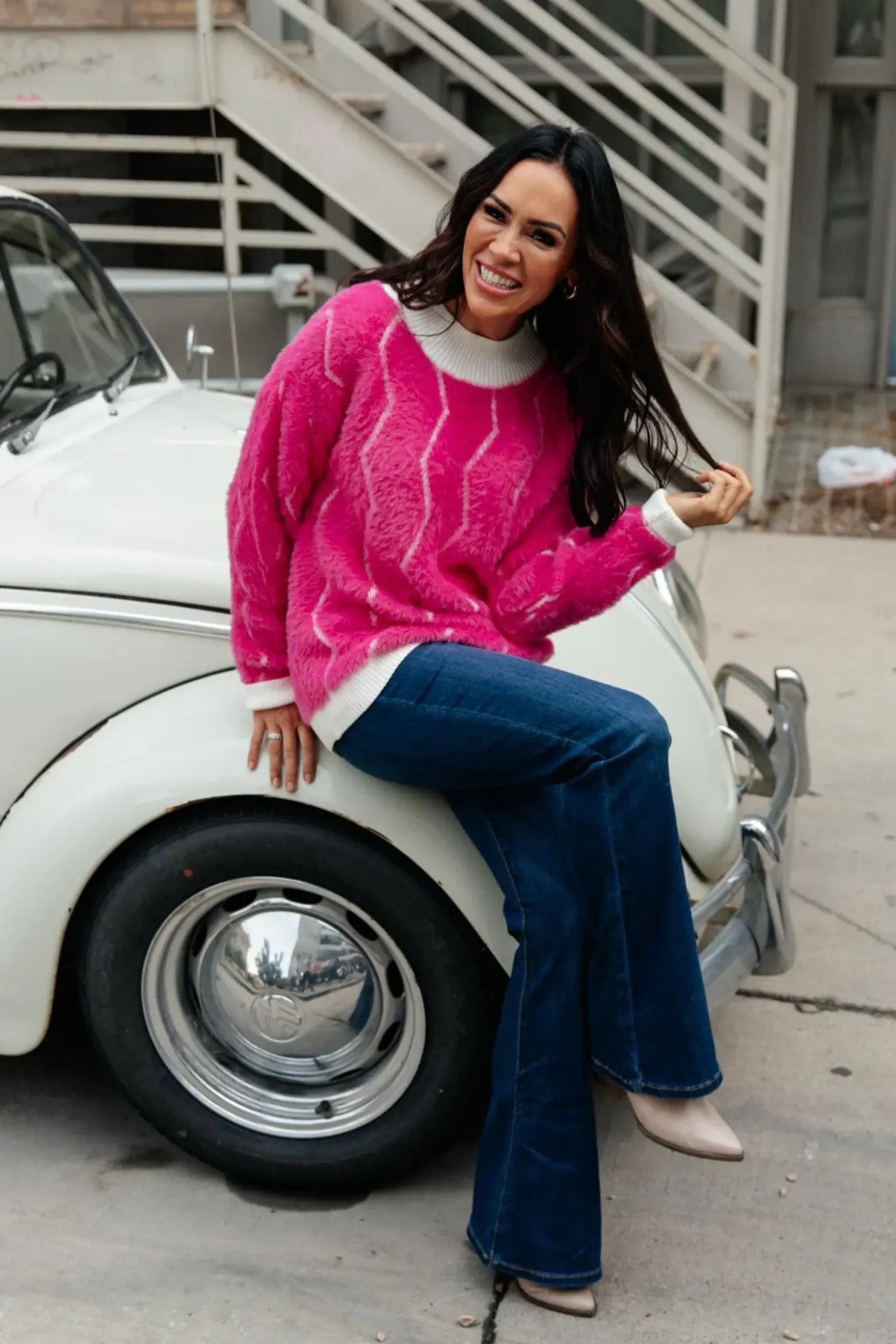 Pop Culture Zig Zag Sweater