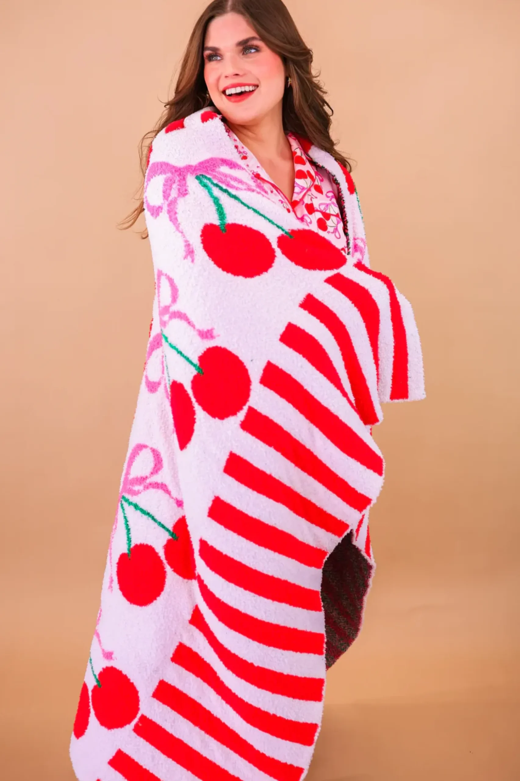 PREORDER: Cherry Bomb Blanket by Jess Lea (Ships Mid-May)