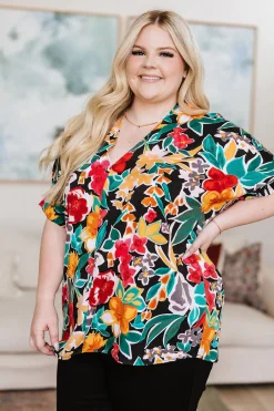 Pretty in Paradise Floral Blouse