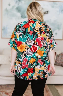 Pretty in Paradise Floral Blouse