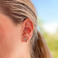 Pumpkin Pie Slice Signature Enamel Studs by Prep Obsessed