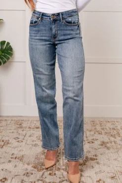 Quinn Mid Rise Cell Phone Pocket Dad Jeans
