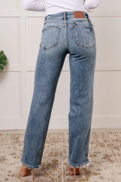 Quinn Mid Rise Cell Phone Pocket Dad Jeans