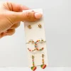 Rainbow Heart Trio Earring Set