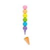 Rainbow Scoops Vanilla Stacking Erasable Crayons