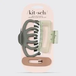 Recycled Plastic Assorted Claw Clip Set of 3 - Octopus