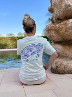 Reef Turtle Tracking Tee by Simply Southern