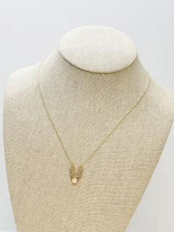 Reindeer Opal Pendant Necklace