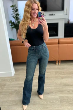 Ricki High Rise Pull On Slim Bootcut Jeans by Judy Blue