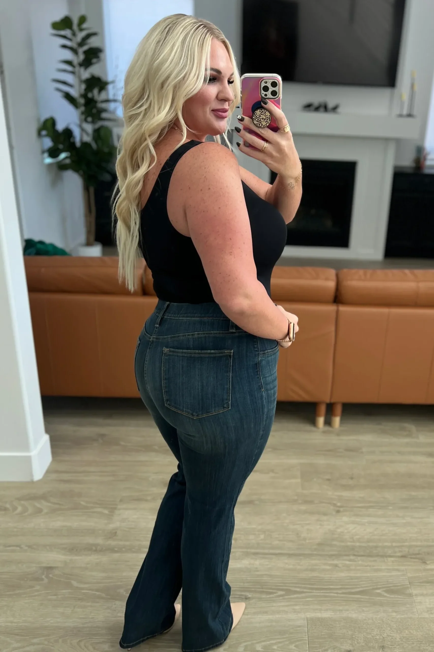 Ricki High Rise Pull On Slim Bootcut Jeans by Judy Blue