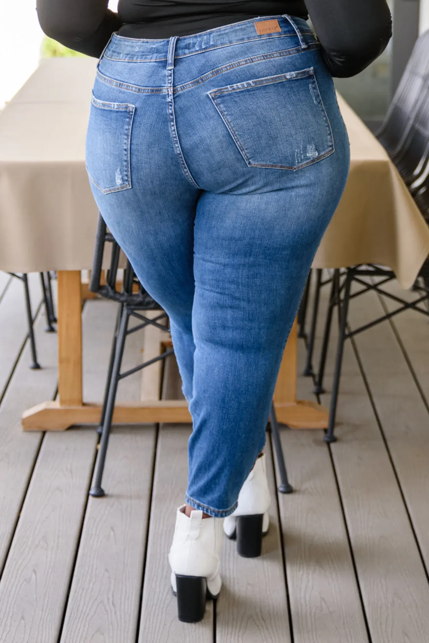 Rio Western Print Relaxed Jeans by Judy Blue