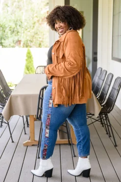 Rio Western Print Relaxed Jeans by Judy Blue