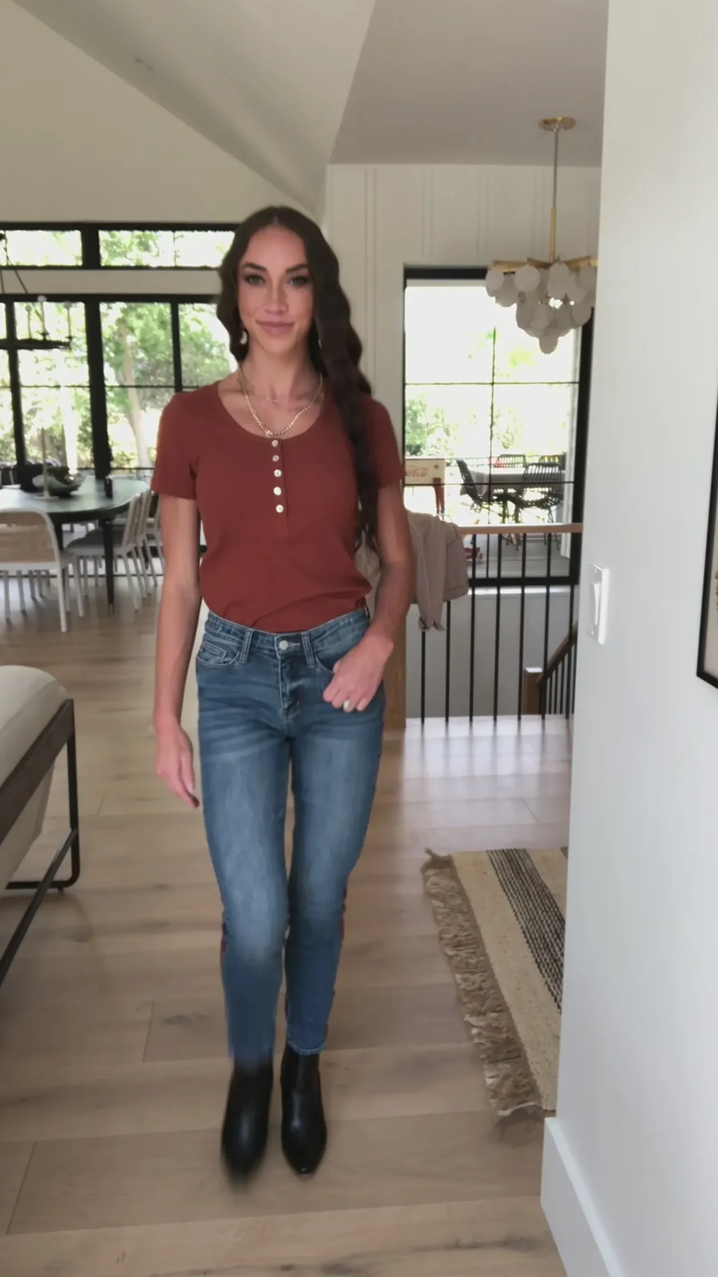 Rio Western Print Relaxed Jeans by Judy Blue