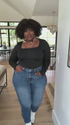 Rio Western Print Relaxed Jeans by Judy Blue