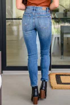 Rio Western Print Relaxed Jeans by Judy Blue