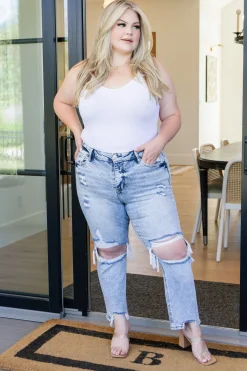 Rizzo High Rise Crop Straight Jeans by Judy Blue