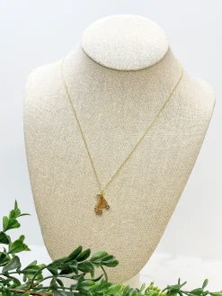 Rollerskates Two-Tone Pendant Necklace
