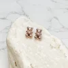 Rose Gold Gummy Bear Stud Earrings