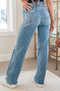 Rose High Rise 90's Straight Jeans in Light Wash by Judy Blue