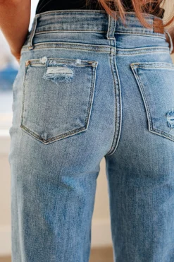 Rose High Rise 90's Straight Jeans in Light Wash by Judy Blue