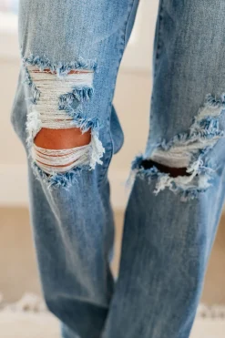 Rose High Rise 90's Straight Jeans in Light Wash by Judy Blue