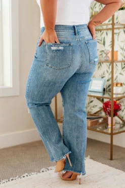 Rose High Rise 90's Straight Jeans in Light Wash by Judy Blue