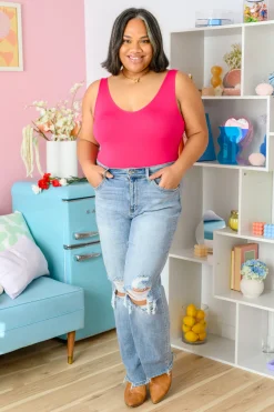 Rose High Rise 90's Straight Jeans in Light Wash by Judy Blue