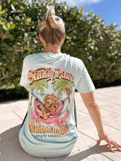 'Sandy Paws, Sunkissed Nose' Short Sleeve Tee by Simply Southern (Ships Mid March)