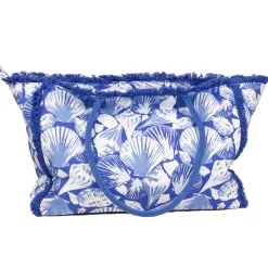 Sanibel Fringe Tote in Sapphire