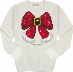 Santa Bow Sweatshirt by Simply Southern