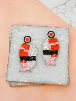 Sashimi Beaded Dangle Earrings
