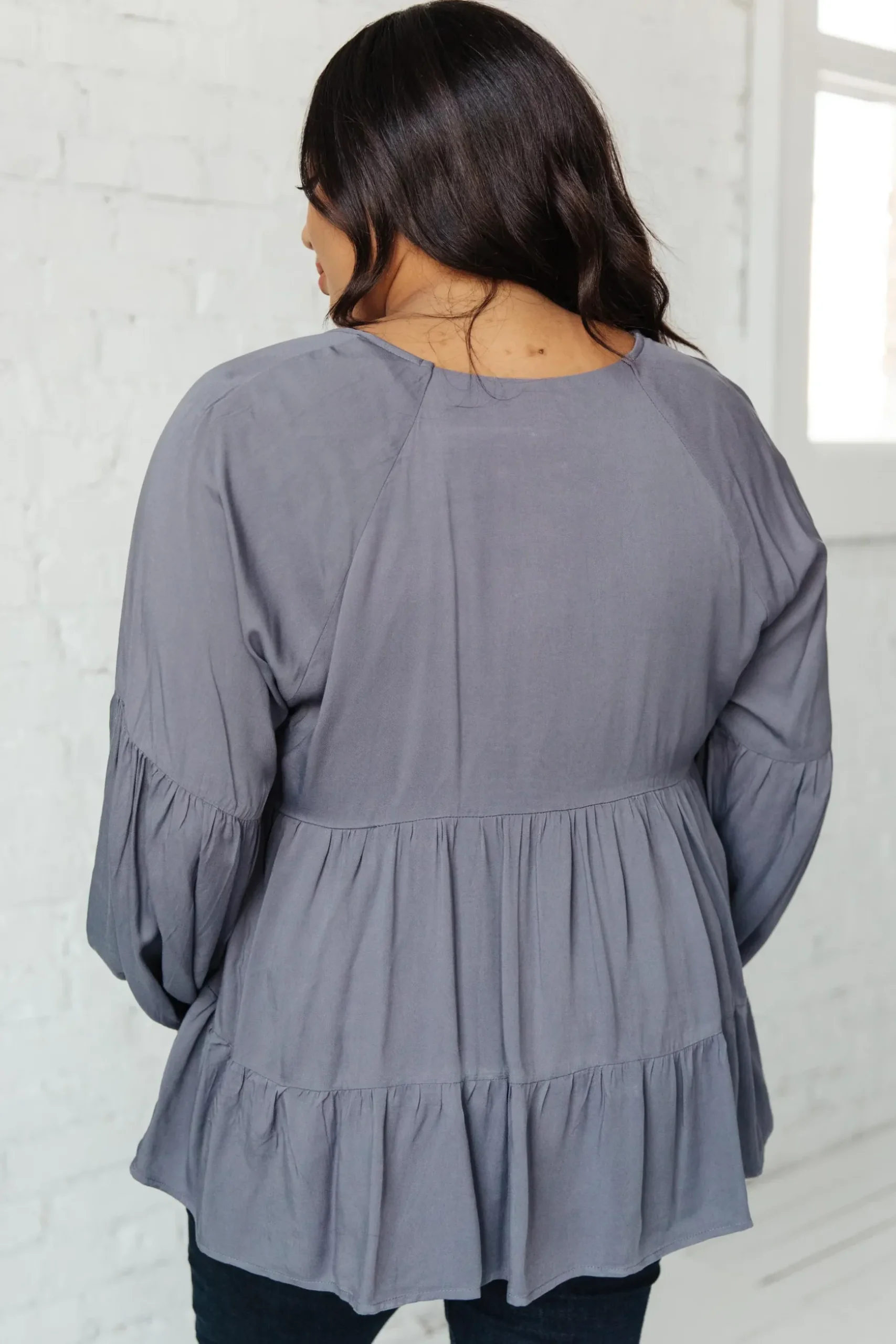 Sassy Swing Top in Charcoal