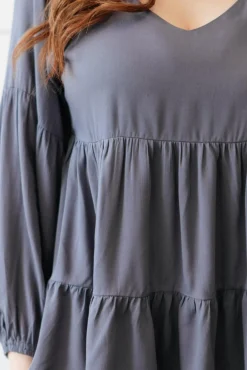 Sassy Swing Top in Charcoal