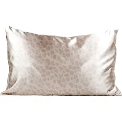 Satin Standard Size Pillowcase - Leopard