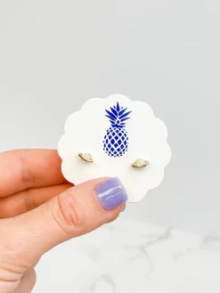 Saturn Opal Stud Earrings