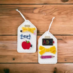 School Hair Clip Set by Mud Pie