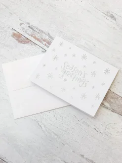 'Season's Greetings' Hologram Foil Greeting Card