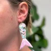 Sequin Mermaid Dangle Earrings