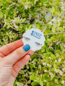 Shark Signature Enamel Studs by Prep Obsessed