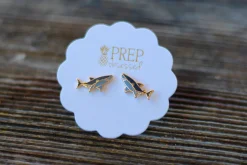 Shark Signature Enamel Studs by Prep Obsessed