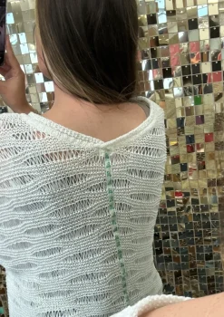 Sheer Knit Sweater Top by POL