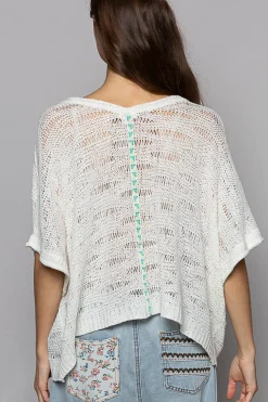 Sheer Knit Sweater Top by POL