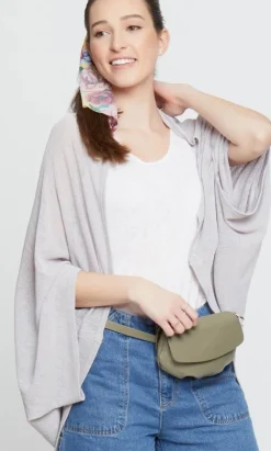 Sheer Lightweight Cocoon Kimono - Gray