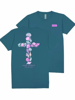 Shell Cross Short Sleeve Tee by Simply Southern
