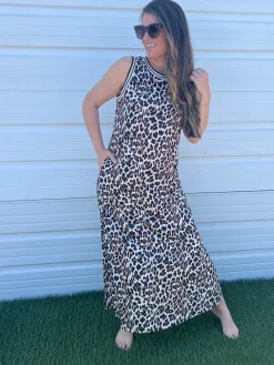 She's Wild Leopard Print Maxi Dress - 4/7