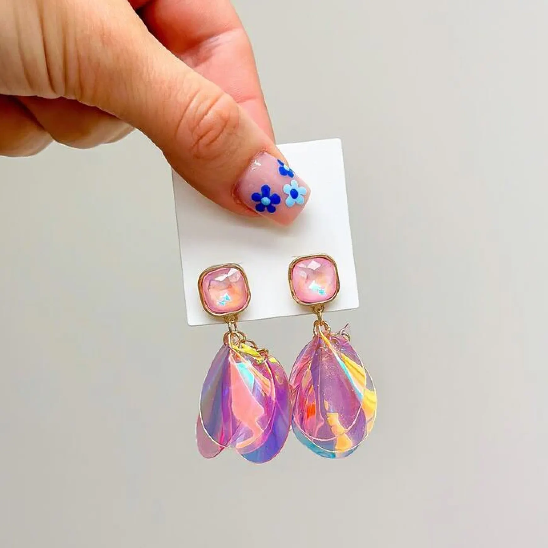 Shimmering Cluster Dangle Earrings