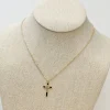 Shine & Stone Cross Pendant Necklace