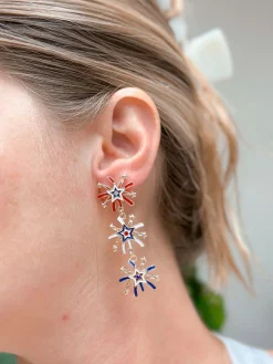 Shining Fireworks Statement Earrings